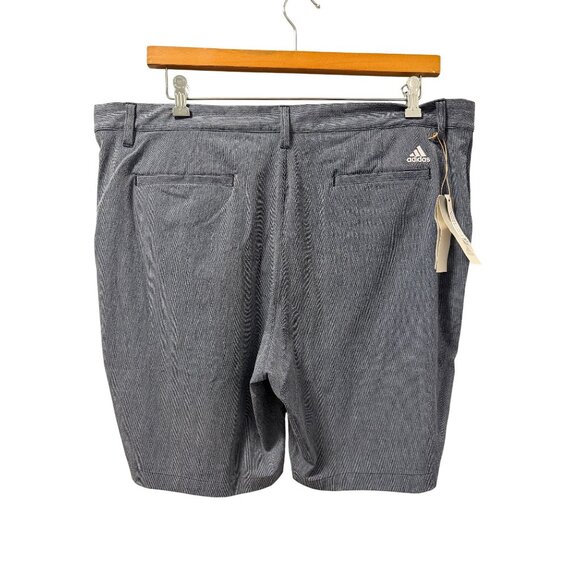 Adidas Mens Crosshatch Golf Shorts 40 Collegiate Navy/White Shorts. NWT - Picture 8 of 11